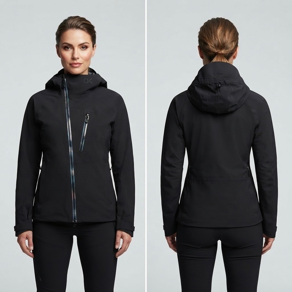 Burton AK GORE-TEX Softshell Jacket Womens Black Hooded Snowboard Ski Medium